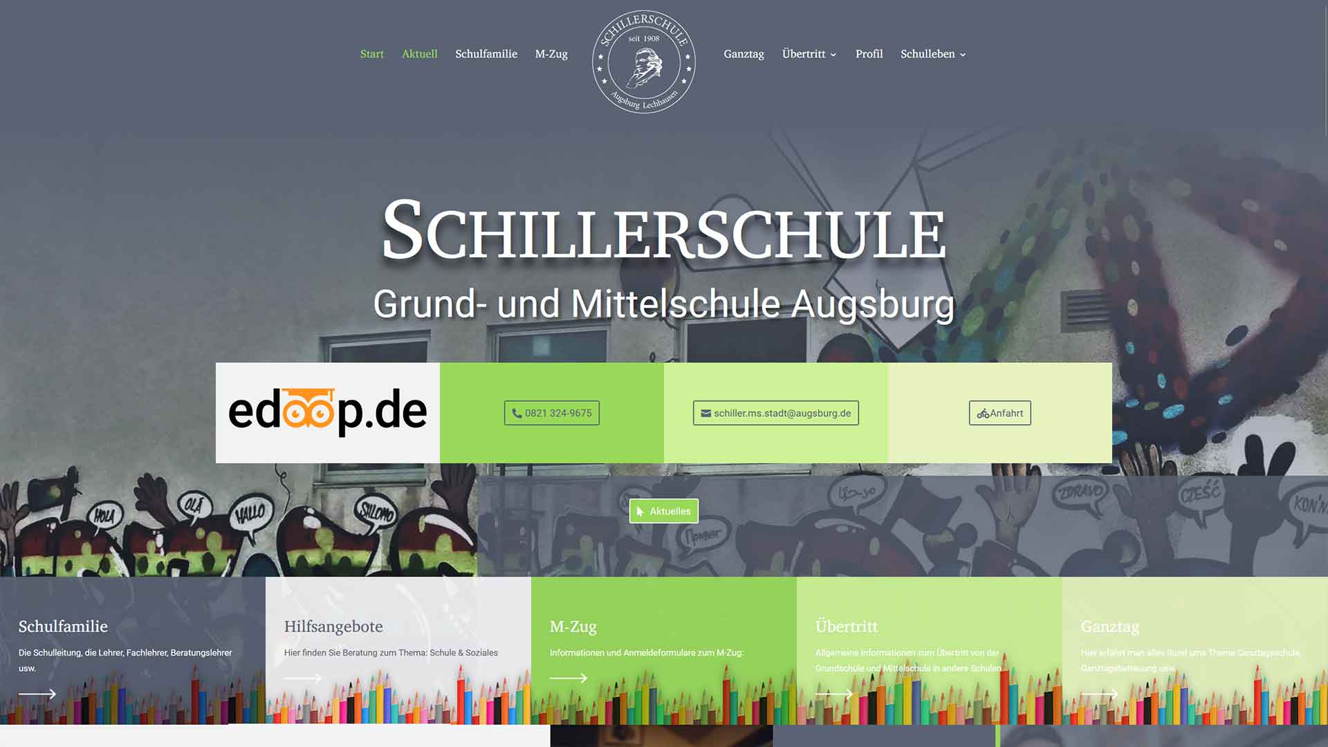 Referenzprojekt: Schillerschule Augsburg — Website von Konrad Griesser
